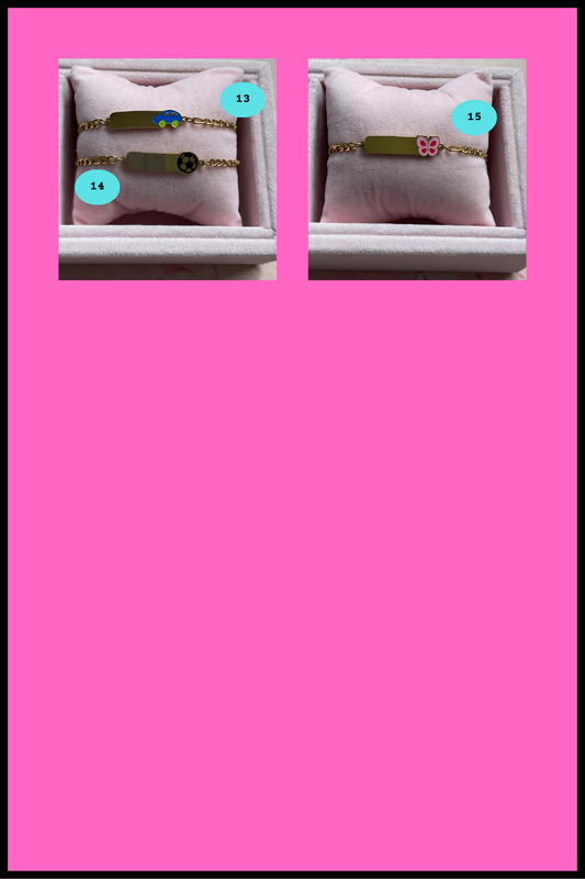 Pulseras grabadas a laser