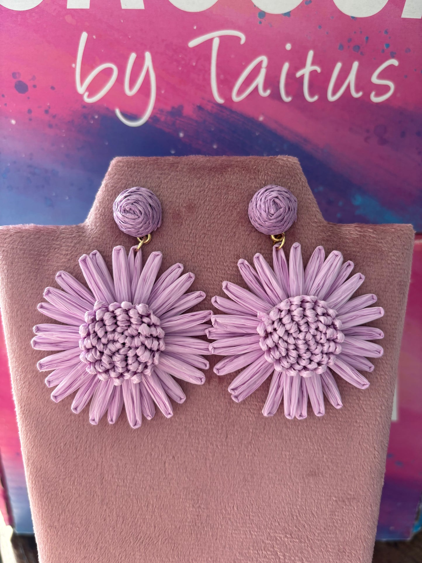 Aretes tejidos
