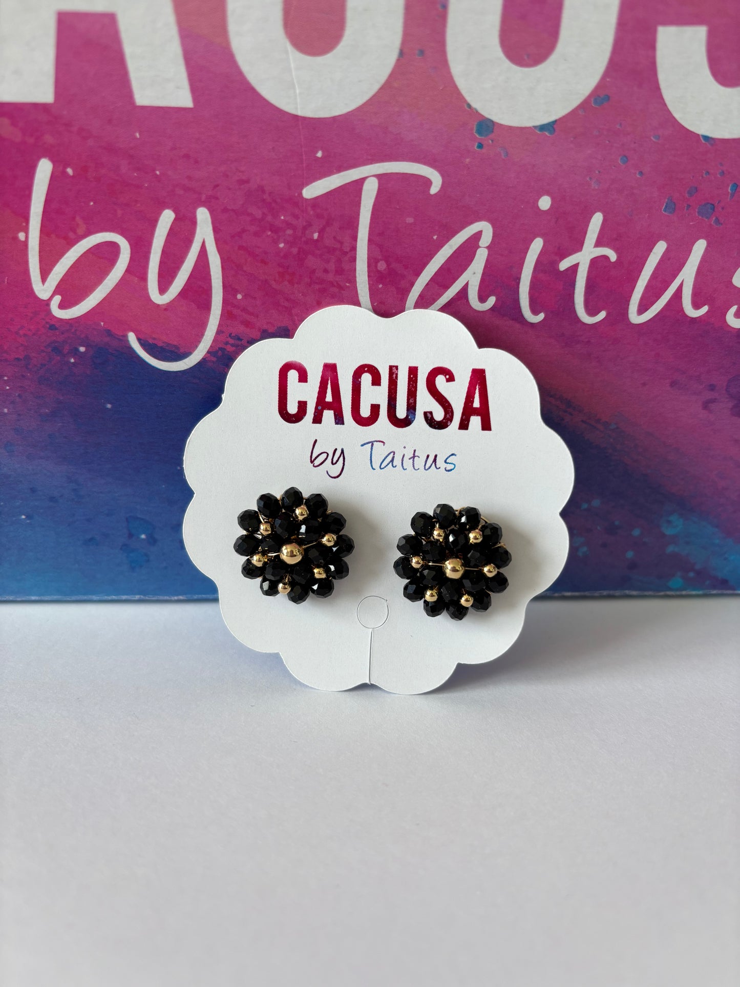 Aretes tejidos